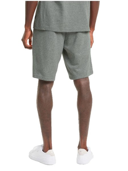 BERMUDA MOLETOM PUMA ESSENTIALS CINZA MESCLA