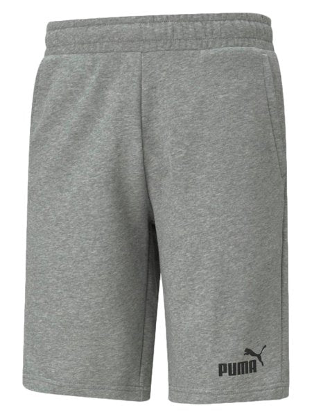 BERMUDA MOLETOM PUMA ESSENTIALS CINZA MESCLA
