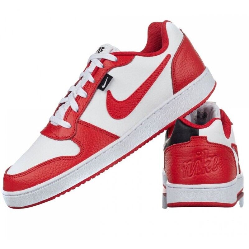 TENIS NIKE EBERNOM LOW - BRANCO/VERMELHO