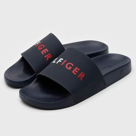 CHINELO TOMMY HILFIGER SLIDE MARCO - MARINHO