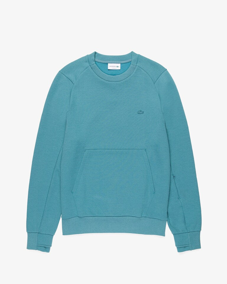 BLUSA MOLETOM LACOSTE ESPORTIVO COM BOLSO CANGURU - VERDE