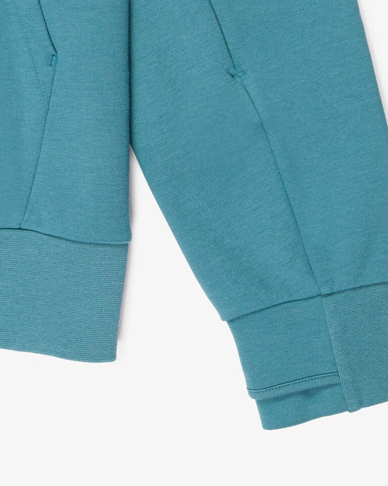 BLUSA MOLETOM LACOSTE ESPORTIVO COM BOLSO CANGURU - VERDE
