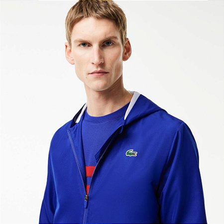 CONJUNTO LACOSTE COLORBLOCK SWEATSUIT - AZUL/VERMELHO