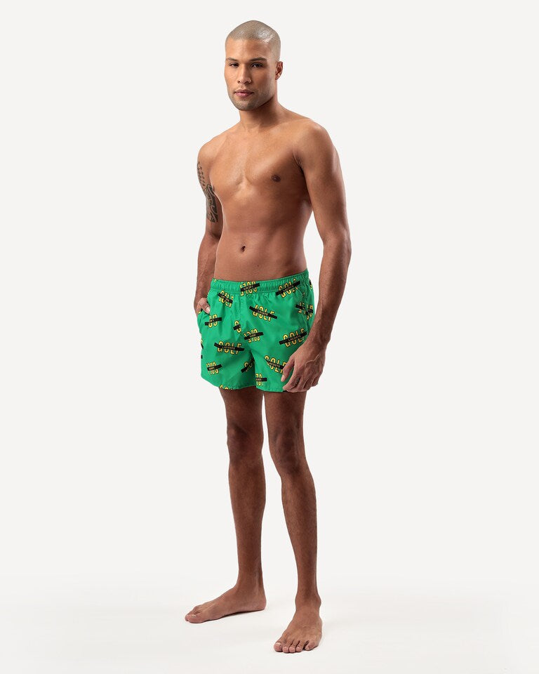 SHORTS DE BANHO LACOSTE GOLF - VERDE