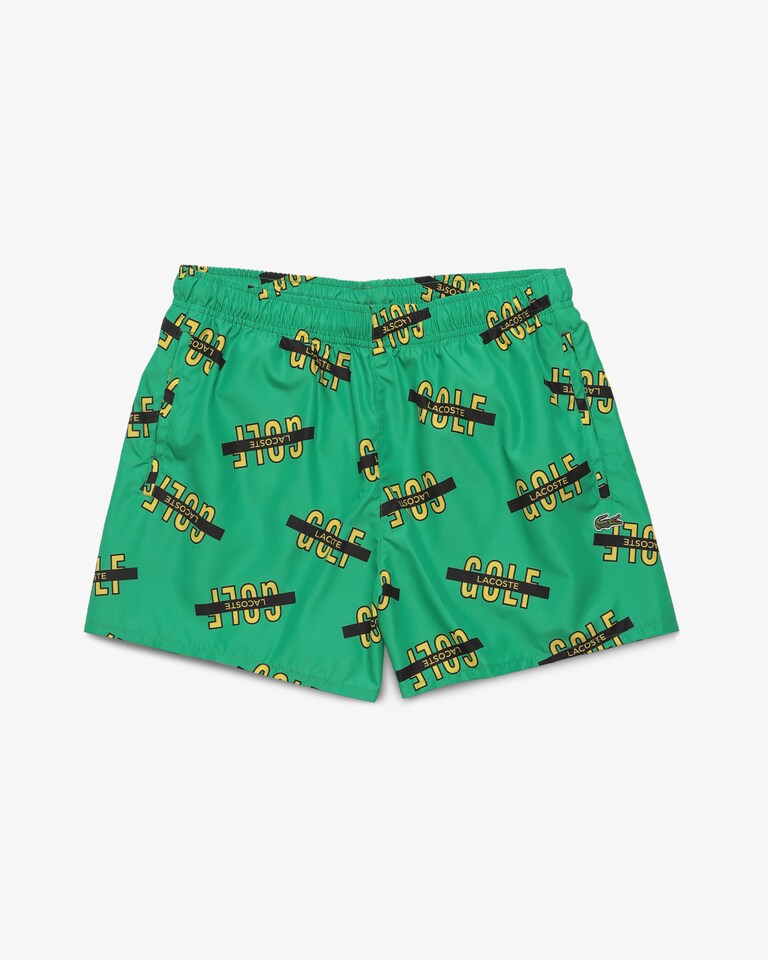 SHORTS DE BANHO LACOSTE GOLF - VERDE