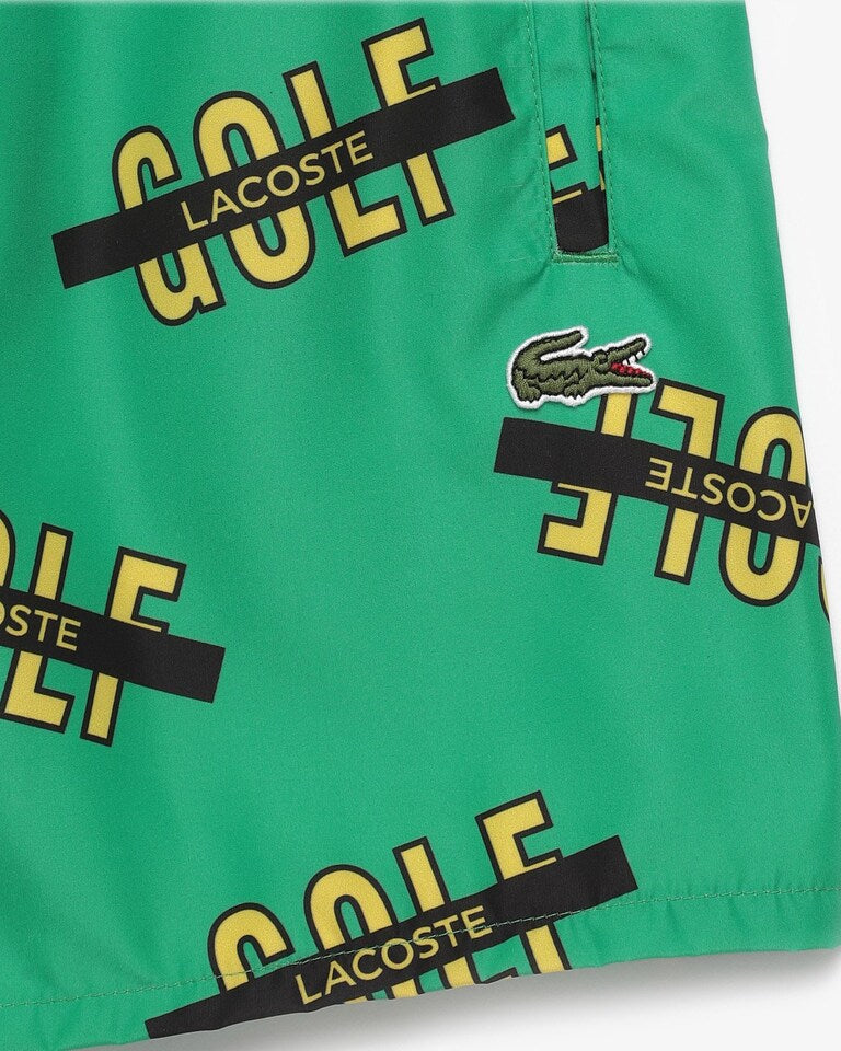 SHORTS DE BANHO LACOSTE GOLF - VERDE