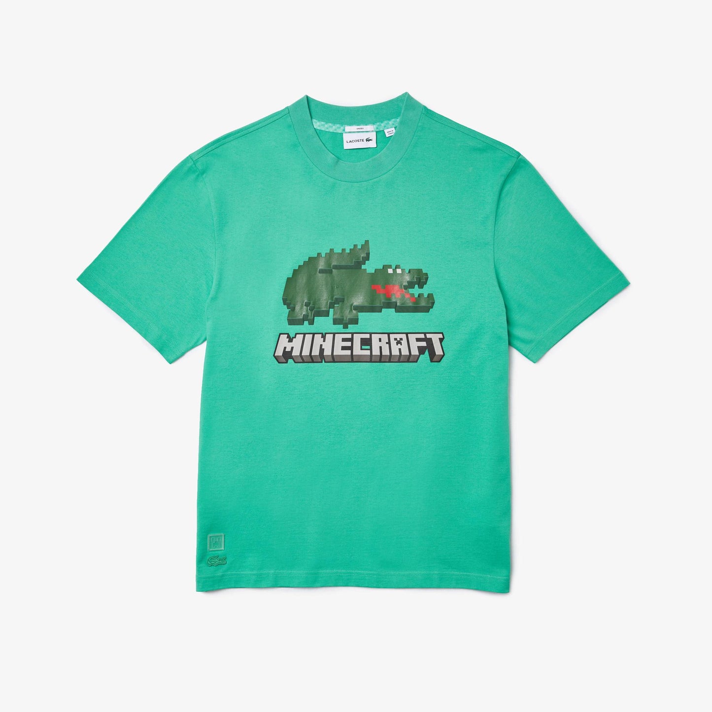 CAMISETA LACOSTE MINECRAFT UNISEX - VERDE