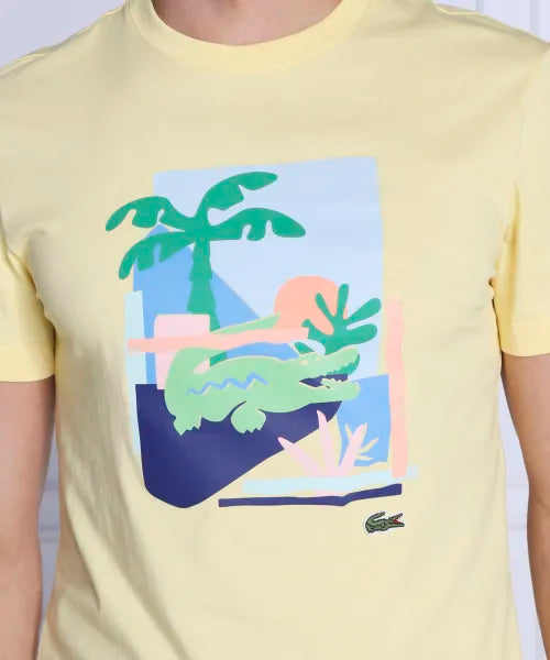 CAMISETA LACOSTE BEACH - AMARELA