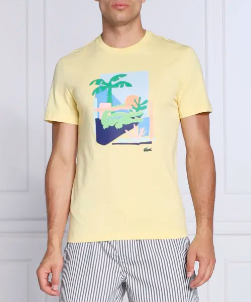 CAMISETA LACOSTE BEACH - AMARELA