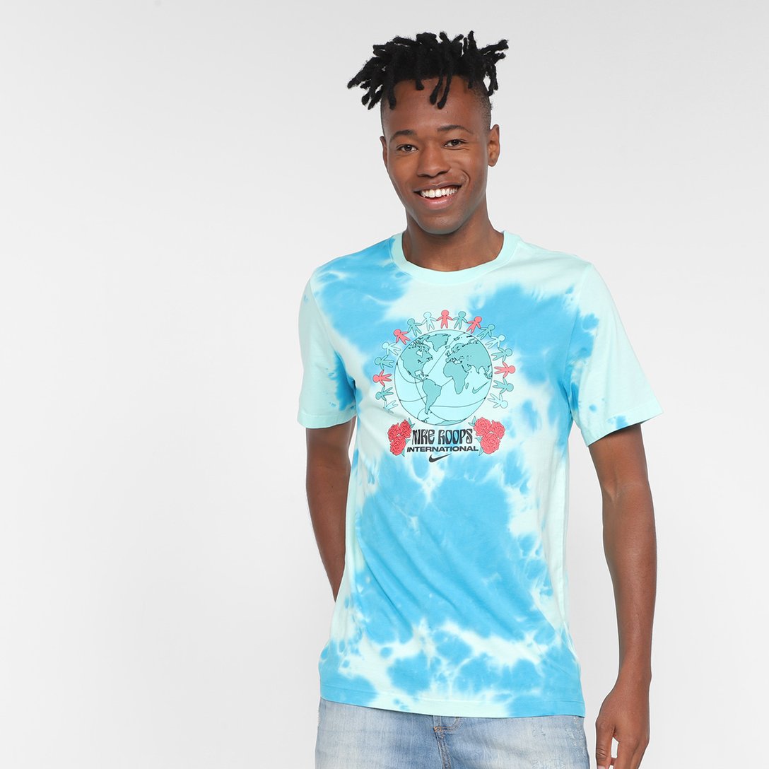 CAMISETA NIKE NBA OC BBALL TIE DYE - AZUL