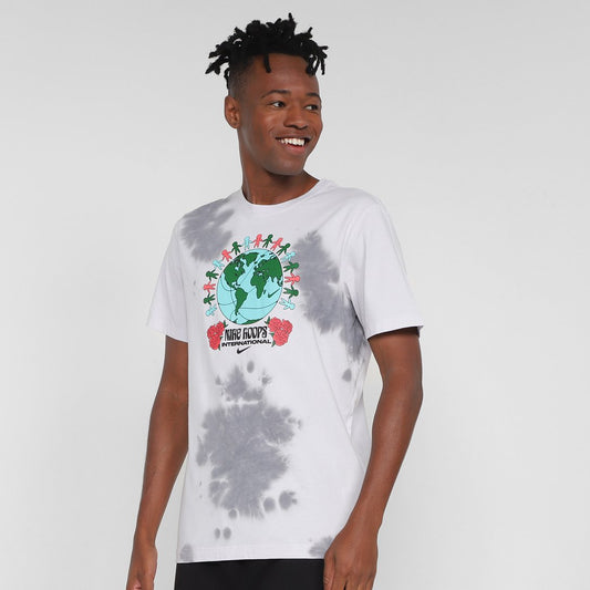 CAMISETA NIKE NBA OC BBALL TIE DYE - CINZA