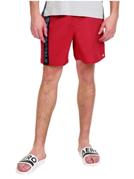 SHORTS D’ÁGUA AEROPOSTALE RIGHT SIDE VERMELHO