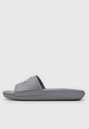 SLIDE LACOSTE CROCO CINZA