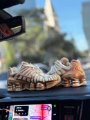 NIKE SHOX TL COCONUT MILK METALLIC GOLD COPPER