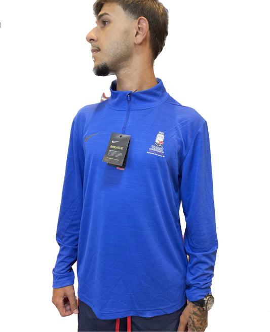 JAQUETA DE TREINO NIKE DRI-FIT ICE HOCKEY USA - AZUL