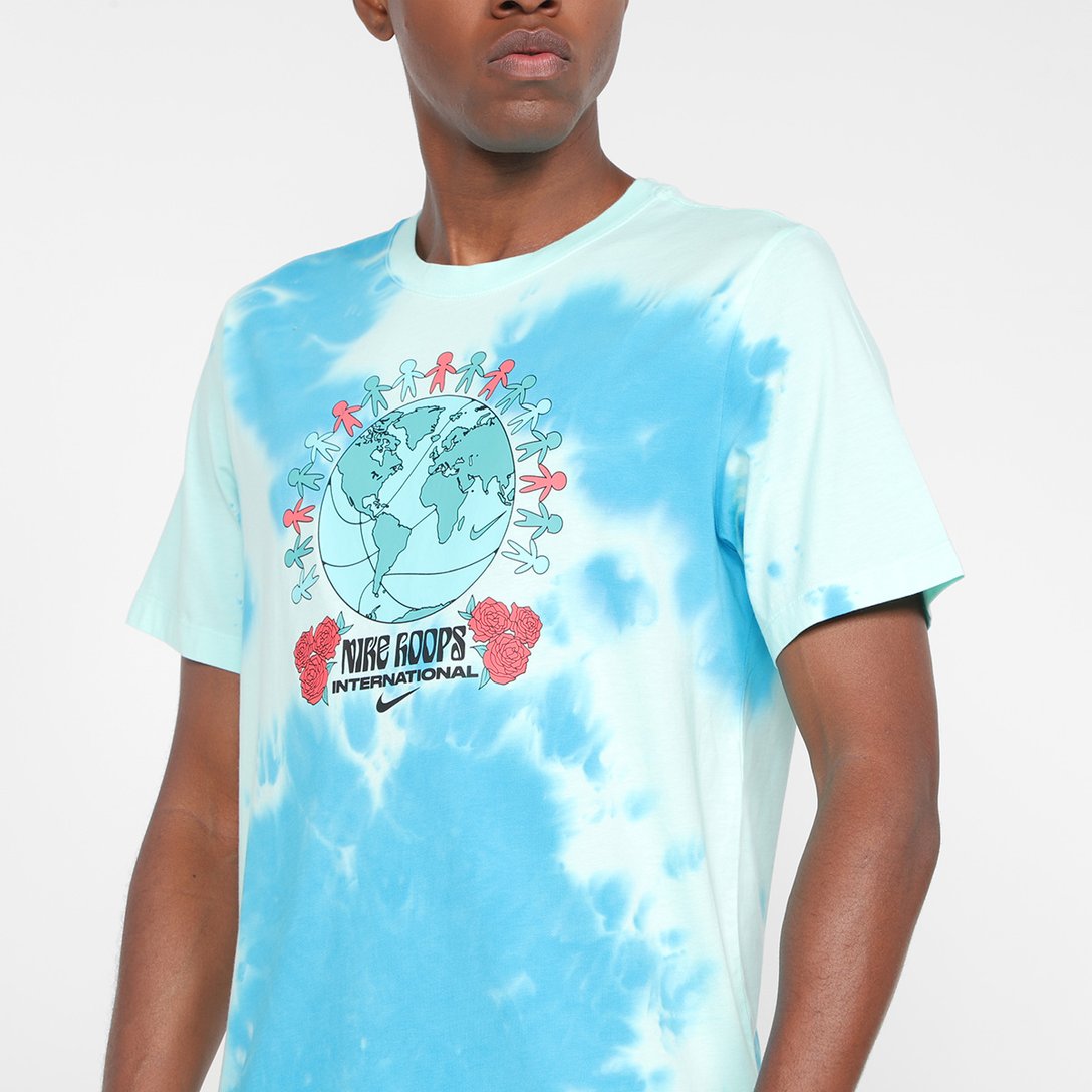 CAMISETA NIKE NBA OC BBALL TIE DYE - AZUL