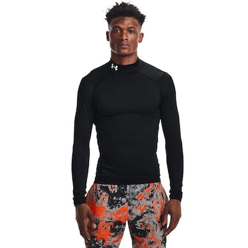 CAMISETA TÉRMICA MANGA LONGA UNDER ARMOUR - PRETA