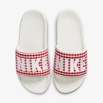 CHINELO NIKE OFFCOURT - BRANCO/VERMELHO