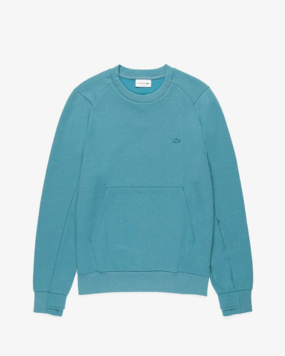 BLUSA MOLETOM LACOSTE ESPORTIVO COM BOLSO CANGURU - VERDE