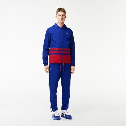 CONJUNTO LACOSTE COLORBLOCK SWEATSUIT - AZUL/VERMELHO